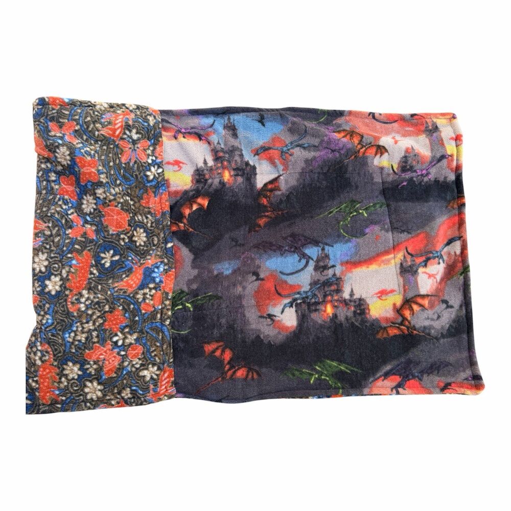 Guinea Pig Midwest Fleece Cage Liner 24"x 47" Reusable, Reversible Dragons New